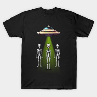 Pixel Aliens Ufo T-Shirt